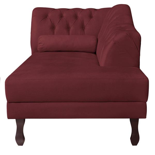 Imagem de Diva Recamier Diana 140cm Lado Direito Suede - Amarena Móveis