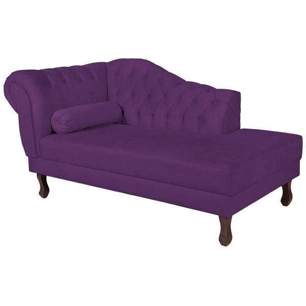 Imagem de Diva Recamier Diana 140cm Lado Direito Suede - Amarena Móveis