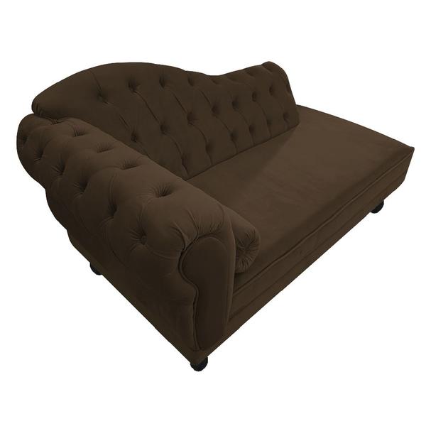 Imagem de Diva Recamier Diana 160cm Lado Direito Suede - ADJ Decor