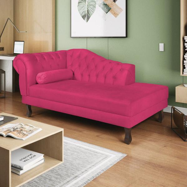 Imagem de Diva Recamier Diana 160cm Lado Direito Suede - Amarena Móveis