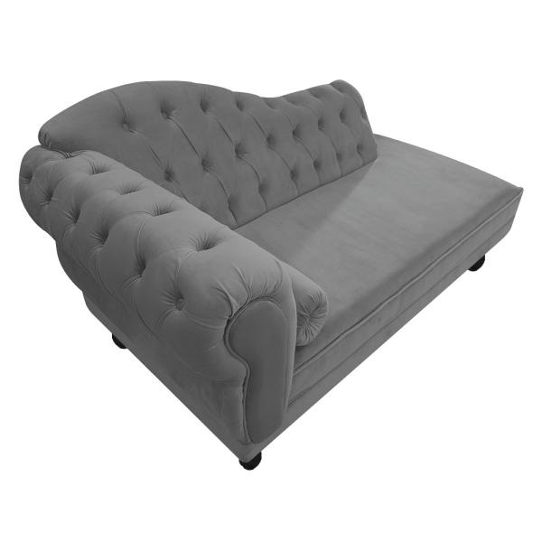 Imagem de Divã Recamier Diana Lado Direito 120 cm Suede - ADJ Decor