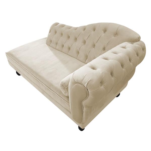 Imagem de Divã Recamier Diana Lado Esquerdo 120cm Suede - ADJ Decor