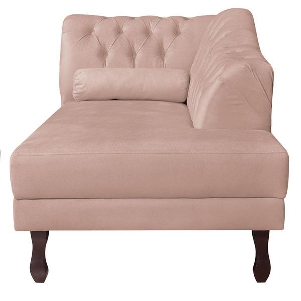 Imagem de Diva Recamier Dora 140cm Lado Direito Suede Rose