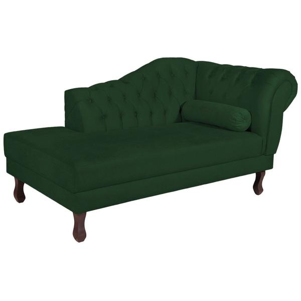 Imagem de Diva Recamier Dora 140cm Lado Esquerdo Suede Verde