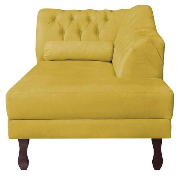 Imagem de Diva Recamier Dora 160cm Lado Direito Suede Amarelo