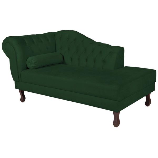 Imagem de Diva Recamier Dora 185cm Lado Direito Suede Verde