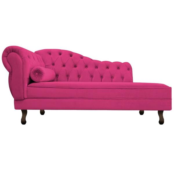 Imagem de Diva Recamier Juliana 130cm Lado Direito Suede Pink - Amarena Móveis