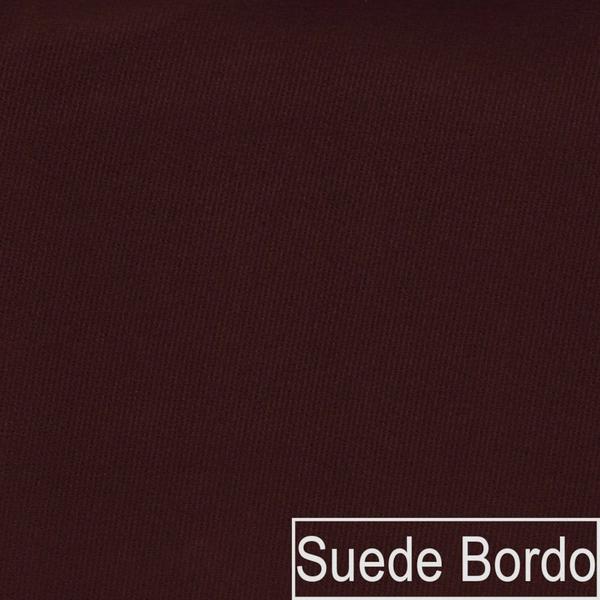 Imagem de Divã Recamier Juliana Lado Direito 120 cm Suede Bordo - Amarena Móveis