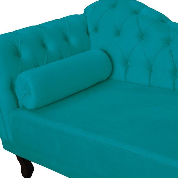 Imagem de Divã Recamier Larissa Lado Direito 150cm Suede - Várias Opções de Cor Disponíveis - Ds Estofados