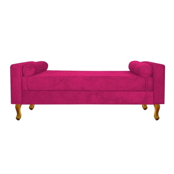 Imagem de Divã Recamier Sofá Félix 120 cm Suede Pink - AM Decor