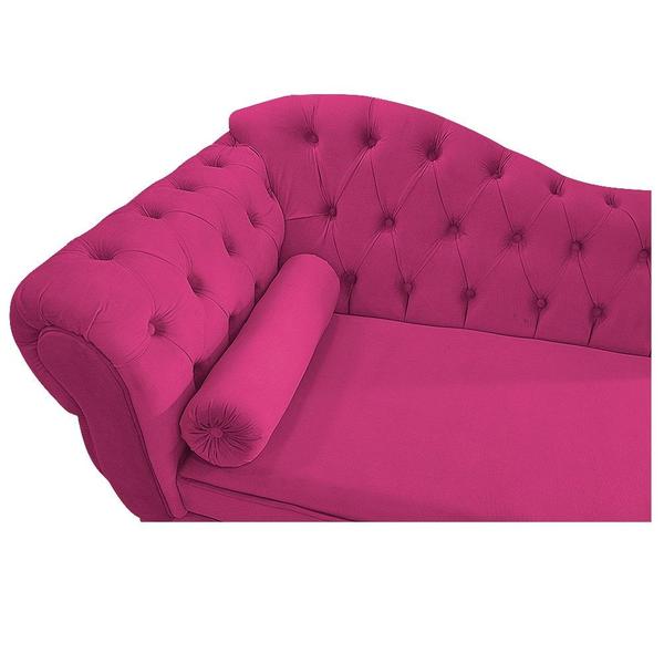 Imagem de Divã Recamier Sofá Juliana 160cm Lado Direito Suede Pink - AM Decor