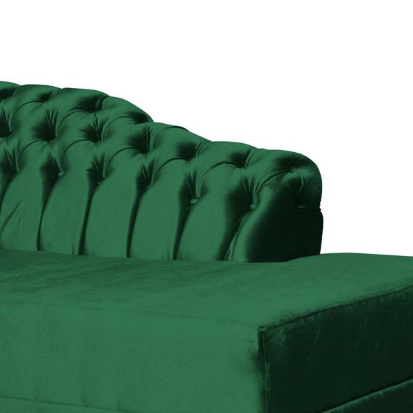 Imagem de Divã RECAMIER STYLOS Lado Direito Veludo Verde - MALTA DECOR