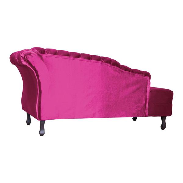 Imagem de Divã RECAMIER STYLOS Lado Esquerdo Veludo Pink - MALTA DECOR