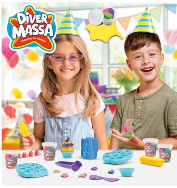 Imagem de Diver Massa Festa de Aniversário Com 14 Peças - Divertoys - DIVER TOYS