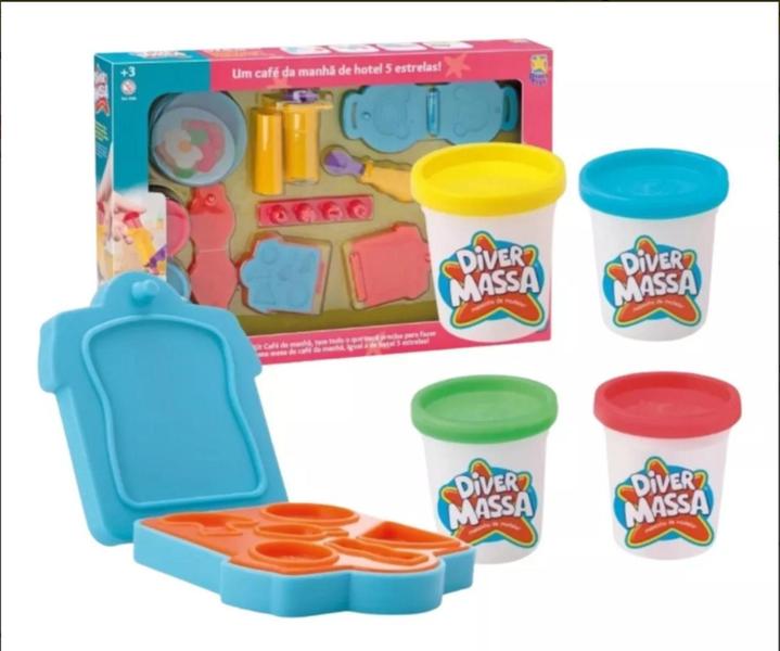 Imagem de Diver Massa Kit Café Da Manhã - Divertoys - Massinha Criança