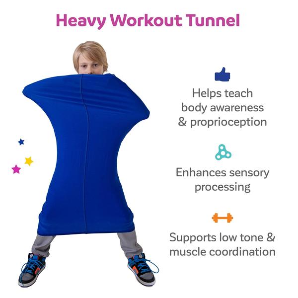 Diversão e função do túnel de resistência sensorial Crawl & Calm Kids - Fun and Function Imagem de Diversão e função do túnel de resistência sensorial Crawl & Calm Kids
