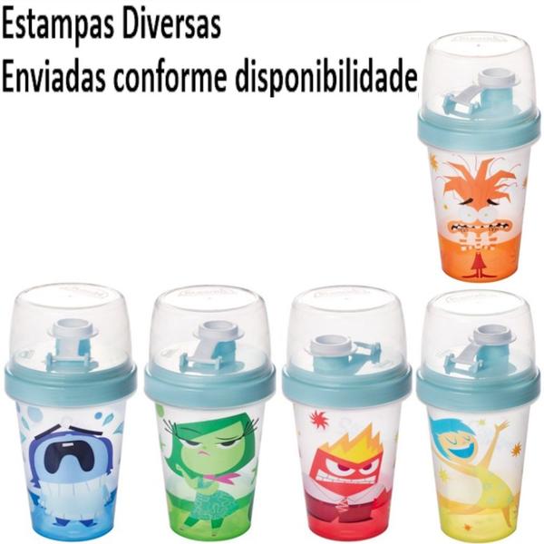 Imagem de Divertidamente Kit Porta Lanche Infantil Escola Viagem