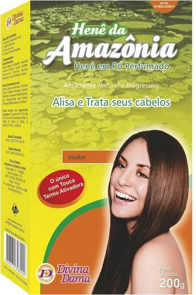 Imagem de Divina Dama Amazonia Incolor Hene em Po 02x200gr + Creme Branco 500gr Incolor