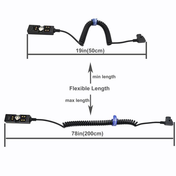 Imagem de Divisor D-Tap ComeAP para bateria SmallRig V-Mount com USB