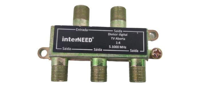 Imagem de Divisor de Antena Digital Tv Reforçado 1x2 - 1x3- 1x4 1000MHz