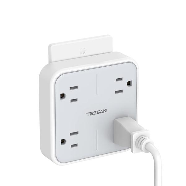 Imagem de Divisor de saída TESSAN Multi Plug com 4 saídas 125V 13A 1625W