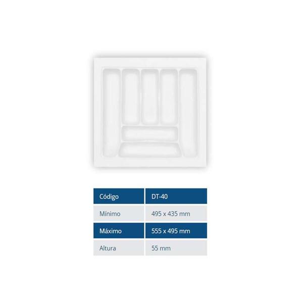 Imagem de Divisor De Talher Branco 2Mm - 555X495 - Og-40