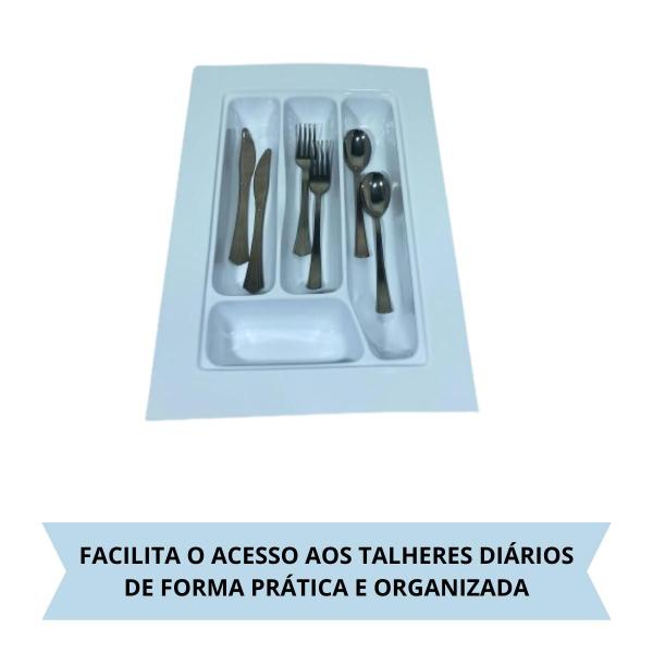 Imagem de Divisor De Talher Og-50 Branco 294 X 414mm Moldplast/porta Talher/organizador De Talher