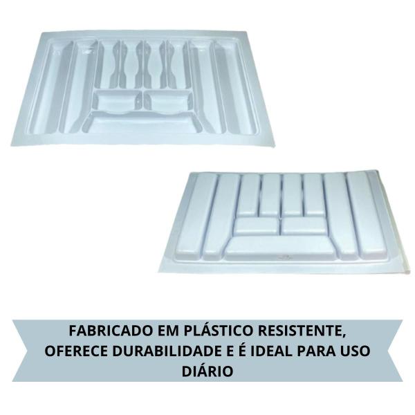 Imagem de Divisor De Talher Og-68 Branco 900 X 550mm Moldplast/porta Talher/organizador De Talher