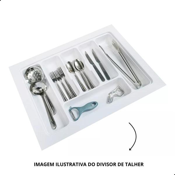 Imagem de Divisor De Talher Og-70 Branco 572 X 440mm Moldplast/porta Talher/organizador De Talher