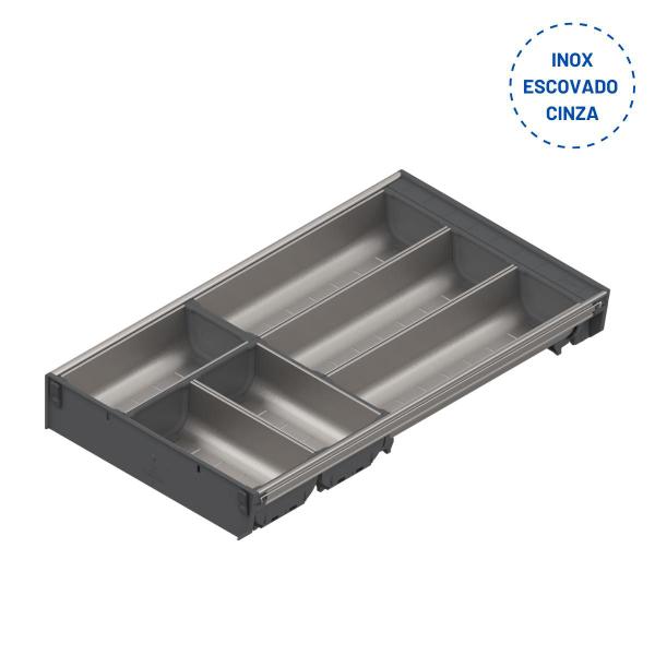 Imagem de Divisor de Talheres Orga-Line Blum inox escovado cinza Blum