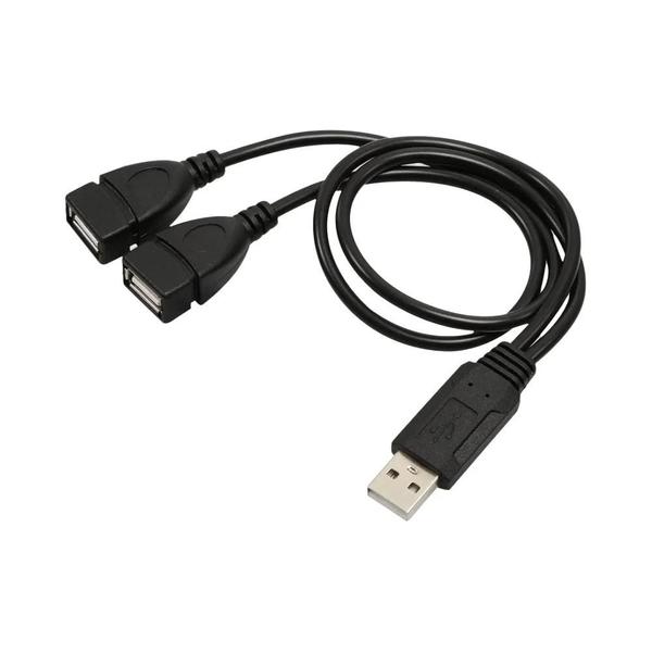 Imagem de Divisor de Tomada USB 3.0 Duplo - Adaptador Hub com 2 Portas para Computador