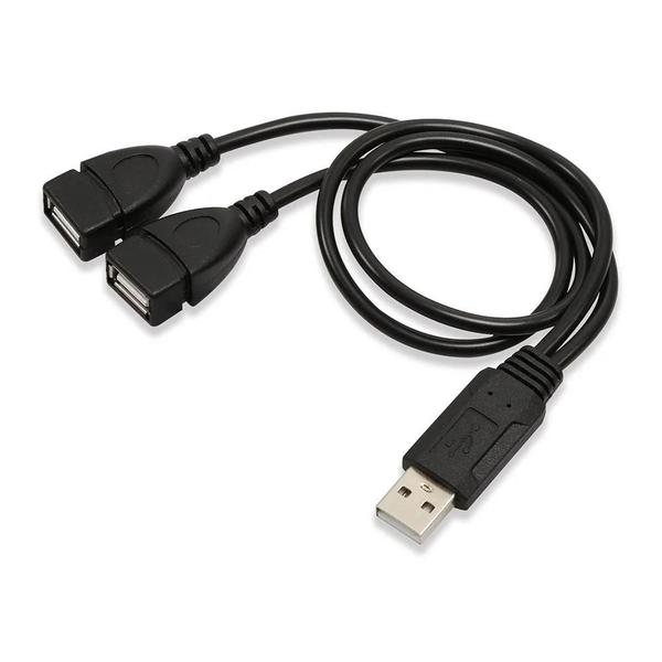 Imagem de Divisor de Tomada USB 3.0 Duplo - Adaptador Hub com 2 Portas para Computador