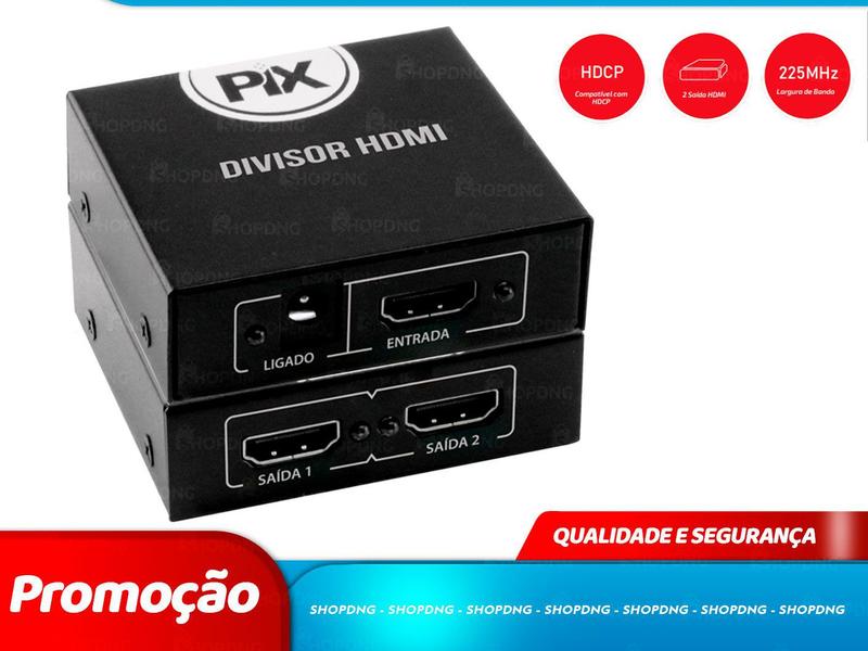 Imagem de Divisor de Vídeo HDMI 1 Entrada 2 Saídas P/ TV 3D - 1.4 (075-0811)