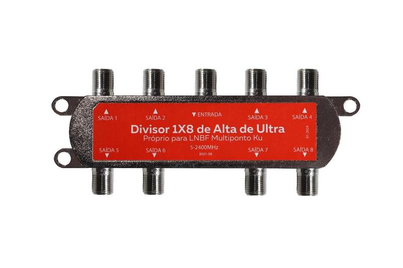 Imagem de Divisor Satelite Local 1:8 Ultra 5-2400mhz Banda KU