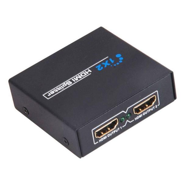 Imagem de Divisor Splitter Hub Hdmi 1X2 Distribuidor Ps3 Xbox 2 Tv