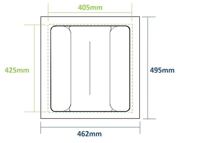 Imagem de Divisória e Organizador de Talheres Grandes para Gavetas de Cozinha com 4 divisórias - 39,5 x 42,5cm a 46,2 x 49,5cm - Modelo 10168