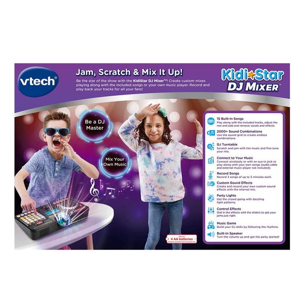 DJ Mixer VTech Kidi Star com Bluetooth - 15 Músicas - Para