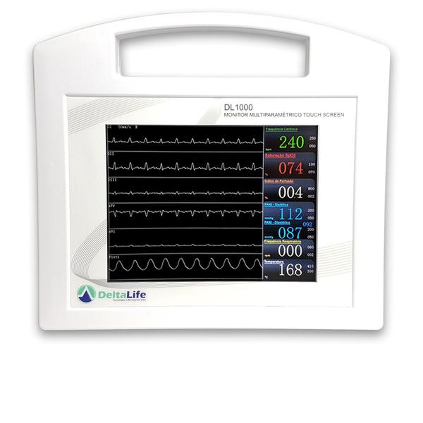 Imagem de DL1000 Monitor Multiparamétrico 9 Parâmetros Integrados Touch Screen