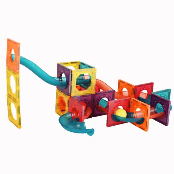 Imagem de Dm Blocks Magnéticos De Montar Infantil Tipo Lego 118 Peças