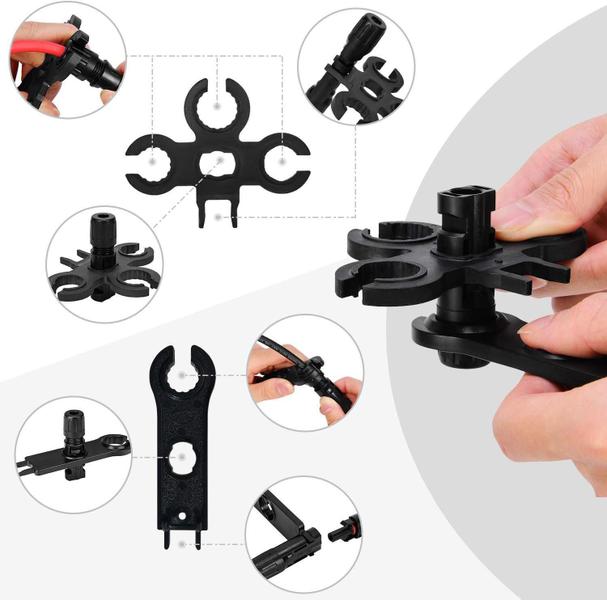 Imagem de Dmti 10X Conector Solar Mc4 30A Alicate Crimpagem E Chaves