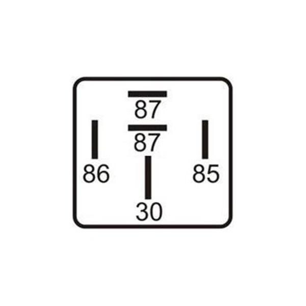 Imagem de DNI0113  Relé Auxiliar Duplo N.A 2x25A  12V  5 TERMINAIS S/SUPORTE