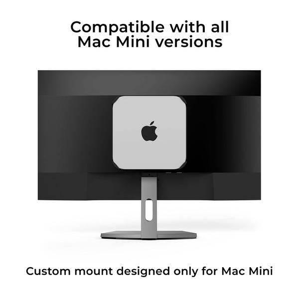 Imagem de  do Mac Mini Mount HumanCentric Montagem personalizada para o Mac Mini, compatível com VESA, Suporte de Parede, Sob escrivaninha  Patenteado