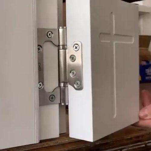 Dobradiça Borboleta Inox 304 Escovado Para Porta De Passagem - Paraiso Ferragens Imagem de Dobradiça Borboleta Inox 304 Escovado Para Porta De Passagem