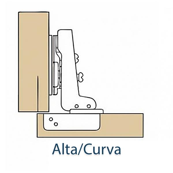 Imagem de Dobradiça Com  Amortecedor Curva Copo 35mm Calço Solto Renna Slid-ON