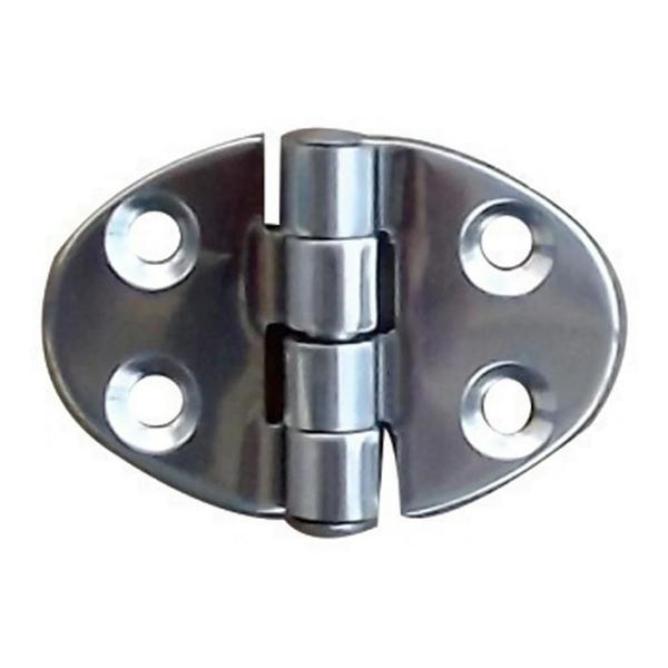 Imagem de Dobradiça Em Aço Inox 316 Oval 35X53mm Para Portas Janelas