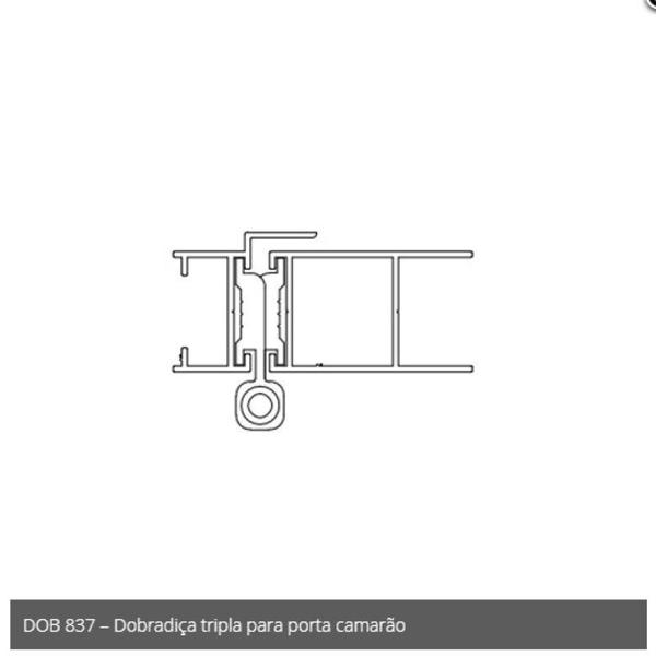 Imagem de Dobradica encaixe suprema db-837 porta janela  camarao branc