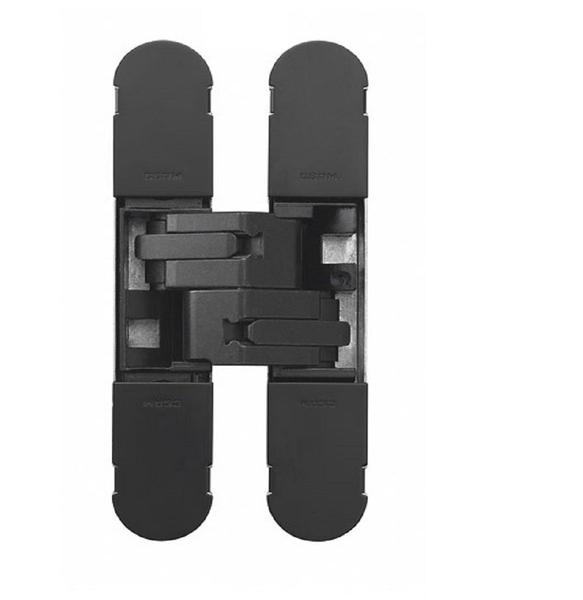 Dobradiça Invisivel Regulavel 3D 1130S 134x24mm 60 kg Prata Ou Preta - Cean Imagem de Dobradiça Invisivel Regulavel 3D 1130S 134x24mm 60 kg Prata Ou Preta