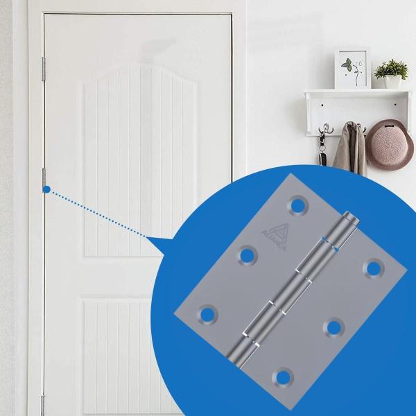 Dobradiça Para Porta Portão Aço Zincado 3.1/2 Pol Kit 03 Un - Alianca Imagem de Dobradiça Para Porta Portão Aço Zincado 3.1/2 Pol Kit 03 Un
