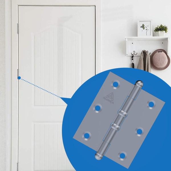 Dobradiça Para Porta Portão Madeira Aço Zincado Pino Bola 3.1/2" Aliança Kit 02 Un Imagem de Dobradiça Para Porta Portão Madeira Aço Zincado Pino Bola 3.1/2" Aliança Kit 02 Un