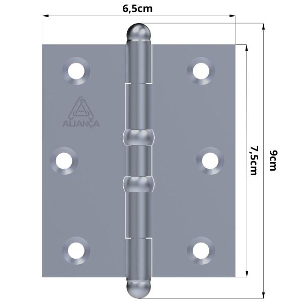Dobradiça Para Porta Portão Madeira Aço Zincado Pino Bola Aliança Imagem de Dobradiça Para Porta Portão Madeira Aço Zincado Pino Bola Aliança